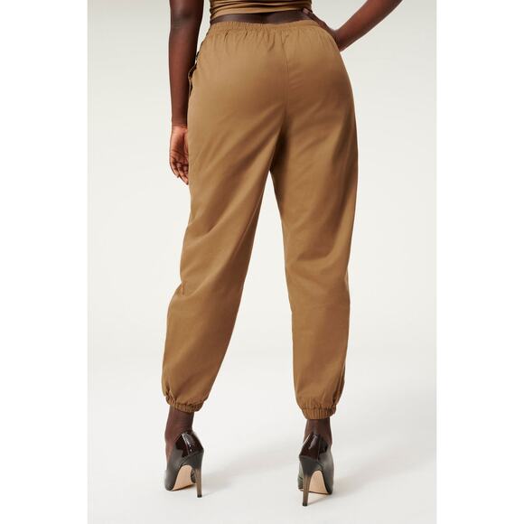 Good American Sueded Track Jogger Sepia Sz 7 / 4XL NEW - Picture 2 of 12